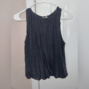 Free People Charcoal grey tank